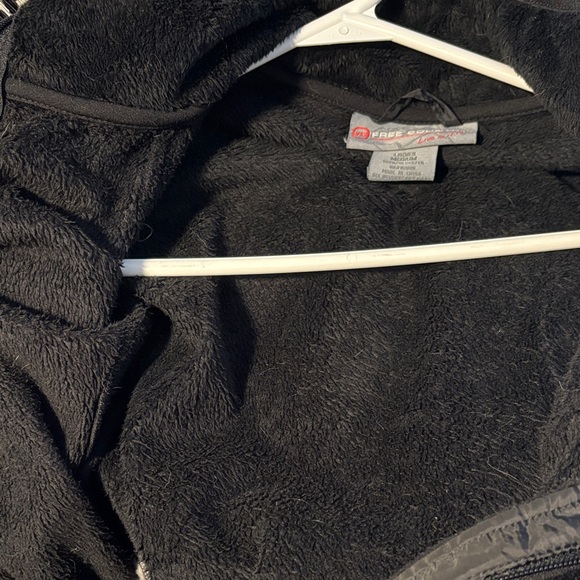Free Country Black Fuzzy Warm Fleece Jacket Outdoor Hiking Active - Picture 8 of 8